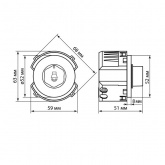 Регулятор громкости TDM Байкал 70-100В 5Вт 100кОм белый