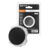 Выключатель двухклавишный TDM Байкал 16А 250В агат