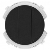 Переключатель одноклавишный TDM Байкал 16А 250В агат