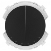 Переключатель двухклавишный TDM Байкал 16А 250В агат