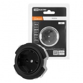 Розетка TDM Байкал 2П+З 16А 250В шторки агат