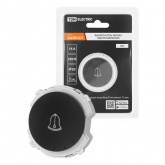 Кнопочный выключатель звонка одноклавишный TDM Байкал 16А 250В агат