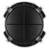 Кнопочный выключатель четырехклавишный TDM Байкал 16А 250В агат