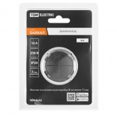 Кнопочный выключатель четырехклавишный TDM Байкал 16А 250В агат