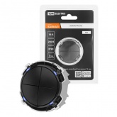 Кнопочный переключатель четырехклавишный TDM Байкал 16А 250В агат