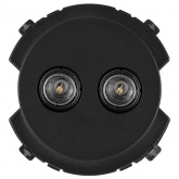 Розетка двойная TDM Байкал TV проходная агат