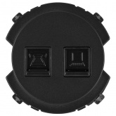 Розетка двойная TDM Байкал RJ11+ RJ45 агат