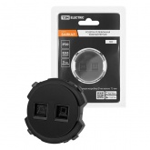 Розетка двойная TDM Байкал RJ11+ RJ45 агат