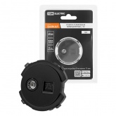 Розетка двойная TDM Байкал RJ11+TV розетка оконечная агат