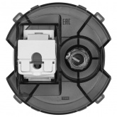 Розетка двойная TDM Байкал RJ45+TV розетка оконечная агат