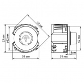 Светорегулятор TDM Байкал 500Вт универсальный поворотный агат