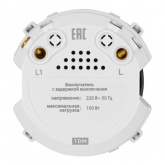 Выключатель с задержкой выключения TDM Байкал 16А 250В агат