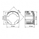 Выключатель карточный TDM Байкал 250В 8кВт агат