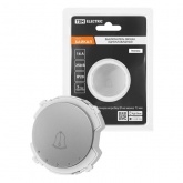 Кнопочный выключатель звонка одноклавишный TDM Байкал 16А 250В платина