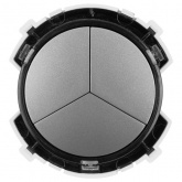 Кнопочный выключатель трехклавишный TDM Байкал 16А 250В платина