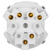 Кнопочный выключатель трехклавишный TDM Байкал 16А 250В платина