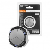 Кнопочный выключатель трехклавишный TDM Байкал 16А 250В платина