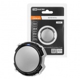 Кнопочный переключатель одноклавишный TDM Байкал 16А 250В платина