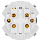 Кнопочный переключатель двухклавишный TDM Байкал 16А 250В платина