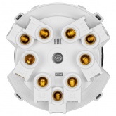 Кнопочный переключатель трехклавишный TDM Байкал 16А 250В платина