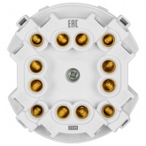 Кнопочный переключатель четырехклавишный TDM Байкал 16А 250В платина