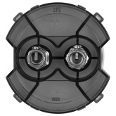 Розетка двойная TDM Байкал TV проходная платина