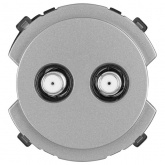 Розетка TDM Байкал TV/SAT проходная платина