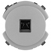 Розетка телефонная TDM Байкал RJ11 платина