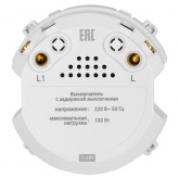 Выключатель с задержкой выключения TDM Байкал 16А 250В платина