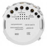 Выключатель карточный TDM Байкал 250В 8кВт платина