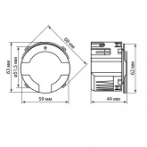 Выключатель карточный TDM Байкал 250В 8кВт платина