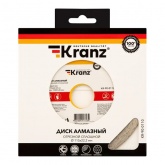 Диск алмазный отрезной Kranz сплошной 115x22.2 мм