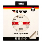 Диск алмазный отрезной Kranz сплошной 180x22.2/25,4 мм