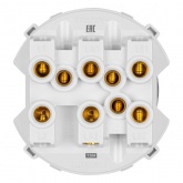 Переключатель трехклавишный TDM Байкал 16А 250В проходной фисташковый