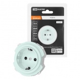 Розетка TDM Байкал 2П+З 16А 250В шторки фисташковый