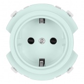 Розетка TDM Байкал 2П+З 16А 250В шторки фисташковый