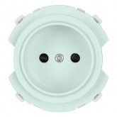 Розетка TDM Байкал 2П 16А 250В шторки фисташковый