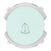 Кнопочный выключатель звонка одноклавишный TDM Байкал 16А 250В фисташковый