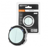 Кнопочный выключатель двухклавишный TDM Байкал 16А 250В фисташковый