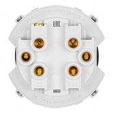 Кнопочный переключатель двухклавишный TDM Байкал 16А 250В фисташковый