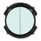 Кнопочный переключатель двухклавишный TDM Байкал 16А 250В фисташковый