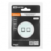 Розетка двойная TDM Байкал RJ11+ RJ45 фисташковый