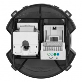 Розетка двойная TDM Байкал RJ11+ RJ45 фисташковый