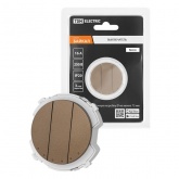 Выключатель трехклавишный TDM Байкал 16А 250В бронза