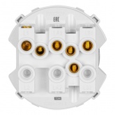 Выключатель трехклавишный TDM Байкал 16А 250В бронза