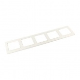 Рамка 5-местная EKF Стокгольм белый