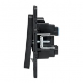 Механизм кнопки EKF 10А Стокгольм черный