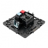 Механизм кнопки EKF 10А Стокгольм черный