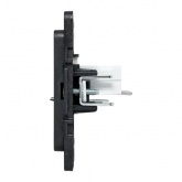 Механизм двойной компьютерной розетки EKF RJ45 кат.5 Стокгольм черный