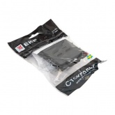 Механизм двойной компьютерной розетки EKF RJ45 кат.5 Стокгольм черный